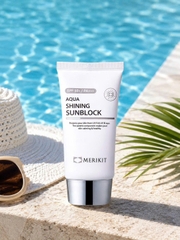 Kem Chống Nắng Dưỡng Ẩm Merikit Aqua Shining Sunblock SPF50+ PA+++ 60ml
