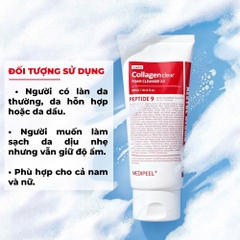 Sữa rửa mặt làm sạch và hỗ trợ tái tạo da Medipeel Lacto Collagen Clear Foam Cleanser 2.0 300ml