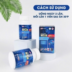 Viên uống hỗ trợ xương khớp Super Power MSM Premium Alpha + Vitamin D 
