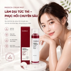 Nước hoa hồng dạng xịt dưỡng ẩm sâu Centellian 24 Madeca Cream Mist 120ml