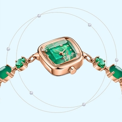 Đồng Hồ Nữ JA-1425B Julius Hàn Quốc (Xanh)