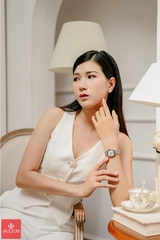 Đồng Hồ Nữ  JA-1242A Julius Hàn Quốc Dây Thép (Bạc)