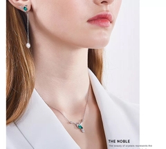 Dây Chuyền ESME ES092 Bạc 925 Cao Cấp Đính Đá Swarovski