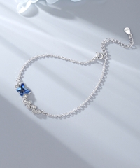 Vòng Tay Cao Cấp ESME ES037 Bạc 925 kết hợp đá Swarovski (Xanh)