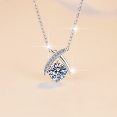 Dây Chuyền ESME ES298AS Kim Cương Đá Moissanite Bạc 925