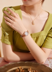 Đồng Hồ Nữ JA-1397B Julius Hàn Quốc Dây Da (Nâu)