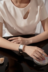 Đồng Hồ Nữ JA-1398B Julius Hàn Quốc Dây Da (Xanh)