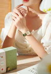 Đồng Hồ Nữ  JA-1436 Julius Hàn Quốc Dây Da (2 Màu)