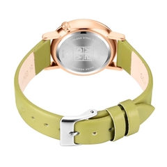 Đồng Hồ Nữ JA-1339B Julius Hàn Quốc Dây Da (Xanh)