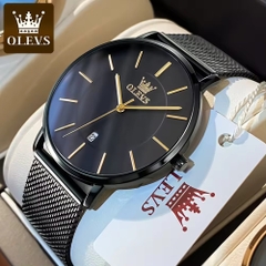 Đồng Hồ Cặp OLEVS-5869 Dây Thép Lưới Chính Hãng