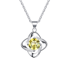 Dây Chuyền ESME ES170 Kim Cương Đá Moissanite Bạc 925 Xi Kim 5 lớp (3 Màu)