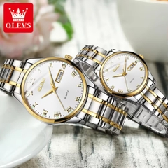 Đồng Hồ Cặp OLEVS-5568 Dây Thép Chính Hãng