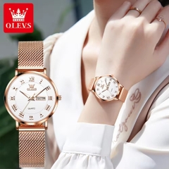Đồng Hồ Nữ OLEVS-2920 Dây Thép Chính Hãng
