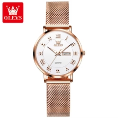 Đồng Hồ Nữ OLEVS-2920 Dây Thép Chính Hãng