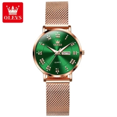 Đồng Hồ Nữ OLEVS-2920 Dây Thép Chính Hãng