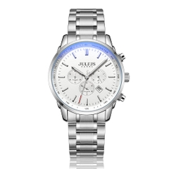 Đồng Hồ Nam JAH-133 chronograph Julius Hàn Quốc Dây Da (3 Màu)