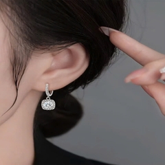 Bông Tai ESME ESES004 Kim Cương Đá Moissanite Bạc 925 Xi Kim 5 lớp