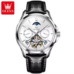 Đồng Hồ Nam OLEVS-6663 Dây Da Chính Hãng