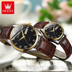 Đồng Hồ Cặp OLEVS-5568B Dây Thép Chính Hãng