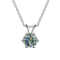 Dây Chuyền ESME ES291 Kim Cương Đá Moissanite Bạc 925 Xi Kim 5 lớp (3 Màu)