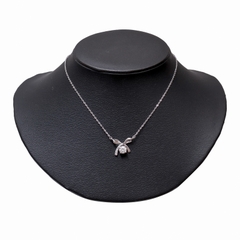 Dây Chuyền ESME ES165KC Kim Cương Đá Moissanite Bạc 925 Xi Kim 5 lớp