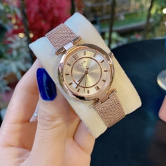 Đồng Hồ Nữ JS-028B Kính Sapphire Julius Star Hàn Quốc (Đồng)