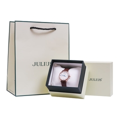 Đồng Hồ Nữ JA-1328 Julius Hàn Quốc Dây Da (3 Màu)