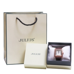Đồng Hồ Nữ JA-1398C Julius Hàn Quốc Dây Da (Nâu)