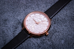 Đồng Hồ Nữ JA-1400A Julius Hàn Quốc Dây Da (Đen)