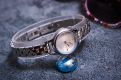 Đồng Hồ Nữ JA-1409A Julius Hàn Quốc Dây Thép (Bạc)