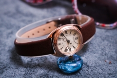 Đồng Hồ Nữ JA-1402D Julius Hàn Quốc Dây Da (Nâu)