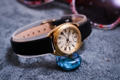 Đồng Hồ Nữ JA-1402A Julius Hàn Quốc Dây Da (Đen)