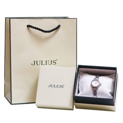 Đồng Hồ Nữ JA-1409A Julius Hàn Quốc Dây Thép (Bạc)