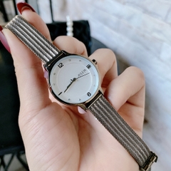 Đồng Hồ Nữ JA-1251D Julius Hàn Quốc Dây Thép (Demi Bạc)