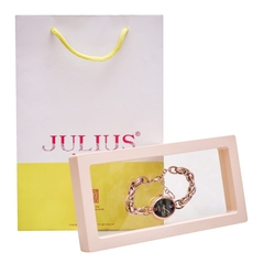 Đồng Hồ Nữ Julius Hàn Quốc Dây Thép JA-1258D (M.Đen)