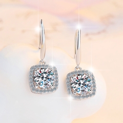 Bông Tai ESME ES293 Kim Cương Đá Moissanite Bạc 925 Xi Kim 5 lớp (2 MẪU)