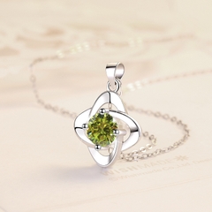 Dây Chuyền ESME ES170 Kim Cương Đá Moissanite Bạc 925 Xi Kim 5 lớp (3 Màu)