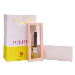 Đồng Hồ Nữ JA-1251D Julius Hàn Quốc Dây Thép (Demi Bạc)
