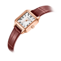 Đồng Hồ Nữ JA-1493C Julius Hàn Quốc Dây Da (Nâu)