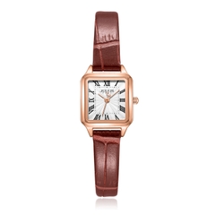 Đồng Hồ Nữ JA-1493C Julius Hàn Quốc Dây Da (Nâu)