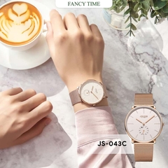 Đồng Hồ Nữ JS-043C Kính Sapphire Julius Hàn Quốc Dây Thép (Đồng)