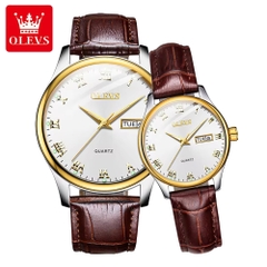 Đồng Hồ Cặp OLEVS-5568B Dây Thép Chính Hãng