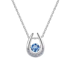 Dây Chuyền ESME ESHK049B Kim Cương Đá Moissanite Bạc 925 Xi Kim 5 lớp