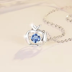 Dây Chuyền ESME ESHK043B Kim Cương Đá Moissanite Bạc 925 Xi Kim 5 lớp