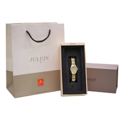 Đồng Hồ Nữ JS-055A Julius Hàn Quốc Kính Sapphire (Vàng)