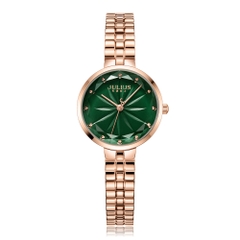 Đồng Hồ Nữ JA-1278C Julius Hàn Quốc Dây Thép (Xanh)