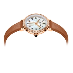 Đồng Hồ Nữ JA-1397B Julius Hàn Quốc Dây Da (Nâu)