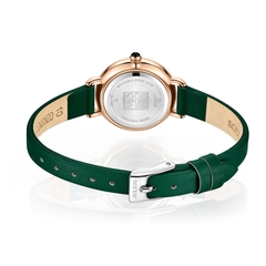 Đồng Hồ Nữ JA-1397D Julius Hàn Quốc Dây Da (Xanh)