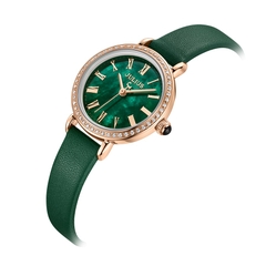 Đồng Hồ Nữ JA-1397D Julius Hàn Quốc Dây Da (Xanh)