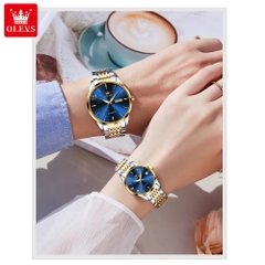 Đồng Hồ Cặp OLEVS-6632 Dây Thép Chính Hãng